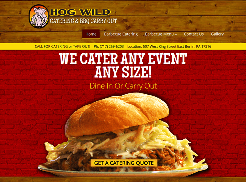 Hog Wild Catering  BBQ Carry Out
